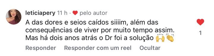Depoimento: anos convivendo com seios caídos, o Dr. foi a solução